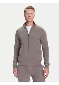 BOSS Bluza Mix&Match 50515307 Brązowy Regular Fit. Kolor: brązowy. Materiał: bawełna #1