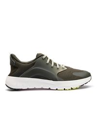 Decathlon - Buty do chodzenia męskie Newfeel SW500.1 stopa szeroka. Okazja: na spacer. Zapięcie: sznurówki. Kolor: zielony. Materiał: materiał. Sport: turystyka piesza #1