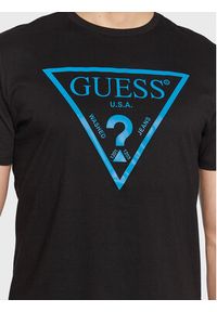 Guess T-Shirt Reflective Logo M3GI44 K9RM1 Czarny Slim Fit. Kolor: czarny. Materiał: bawełna #5