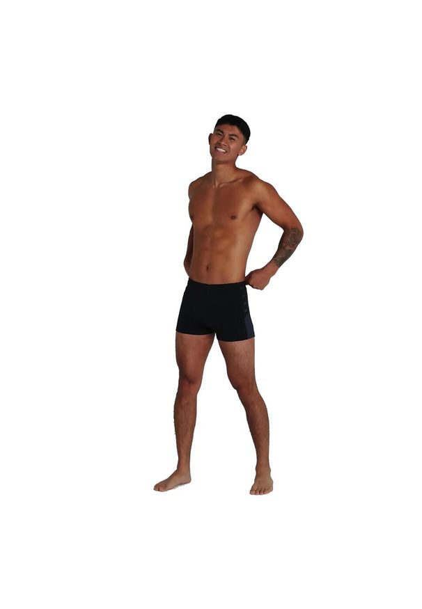 Speedo - Strój kąpielowy Męski Boom Logo Splice Aquashort. Kolor: czarny