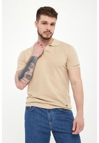 Liu Jo - Polo męskie lniane LIU JO. Typ kołnierza: polo. Materiał: len #1