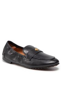 Tory Burch Lordsy Ballet Loafer 87269 Czarny. Kolor: czarny. Materiał: nubuk, skóra