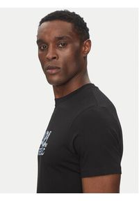 Karl Lagerfeld - KARL LAGERFELD T-Shirt 755042 552224 Czarny Regular Fit. Typ kołnierza: dekolt w karo. Kolor: czarny. Materiał: bawełna #3