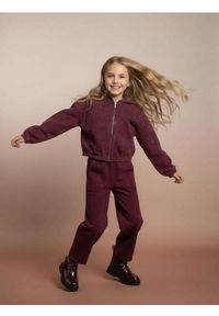 Sinsay - Bluza z kapturem z efektem sprania - bordowy. Typ kołnierza: kaptur. Kolor: czerwony #1