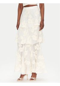 ACCESS FASHION Spódnica maxi 53-6025-558 Écru Regular Fit. Materiał: syntetyk