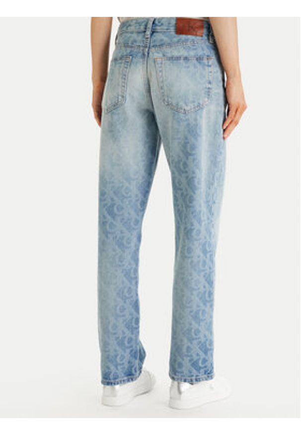 Calvin Klein Jeans Jeansy LV047F678G Niebieski Straight Fit. Kolor: niebieski