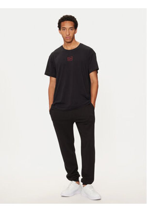 Hugo T-Shirt Laze 50525236 Czarny Regular Fit. Kolor: czarny