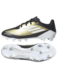 Adidas - Buty adidas F50 Club Messi FxG M IG9331 złoty. Zapięcie: sznurówki. Kolor: złoty. Materiał: materiał, syntetyk. Szerokość cholewki: normalna #1