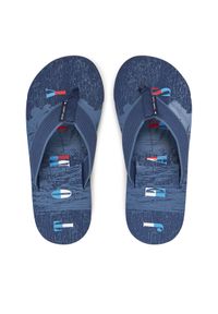Tommy Jeans Japonki Tjm Elevated Beach Sandal EM0EM01561 Niebieski. Kolor: niebieski. Materiał: materiał