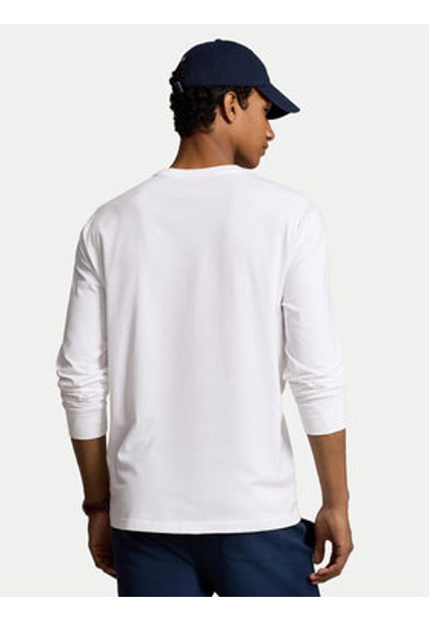 Polo Ralph Lauren Longsleeve 710671467056 Biały Regular Fit. Typ kołnierza: polo. Kolor: biały. Materiał: bawełna. Długość rękawa: długi rękaw