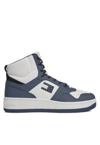 Tommy Jeans Sneakersy Tjm Retro Basket Sneaker Mid EM0EM01401 Granatowy. Kolor: niebieski. Materiał: skóra #1