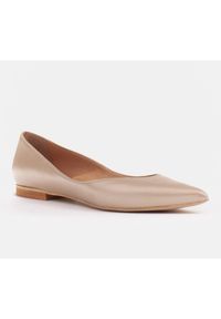 Marco Shoes Baleriny damskie z niskimi bokami złoty. Kolor: złoty #6