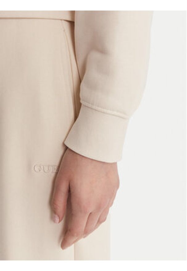 Guess Bluza V6RQ03 KD761 Écru Regular Fit. Kolor: kremowy. Materiał: bawełna