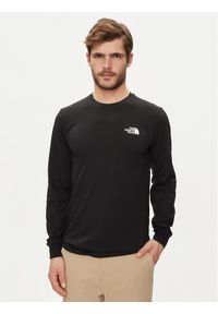 The North Face Longsleeve Redbox NF0A87NN Czarny Regular Fit. Kolor: czarny. Materiał: bawełna. Długość rękawa: długi rękaw