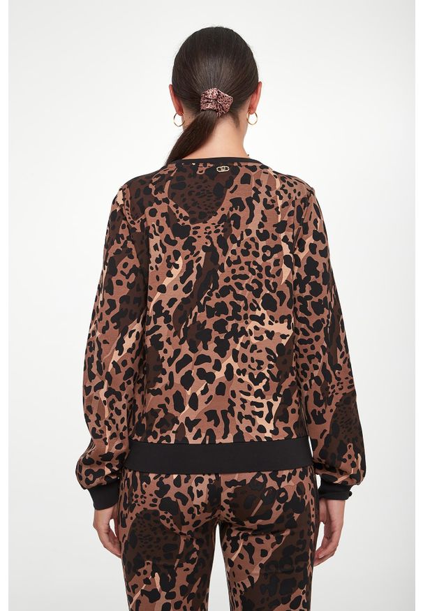 Liu Jo - Bluza damska w panterkę LIU JO. Wzór: motyw zwierzęcy