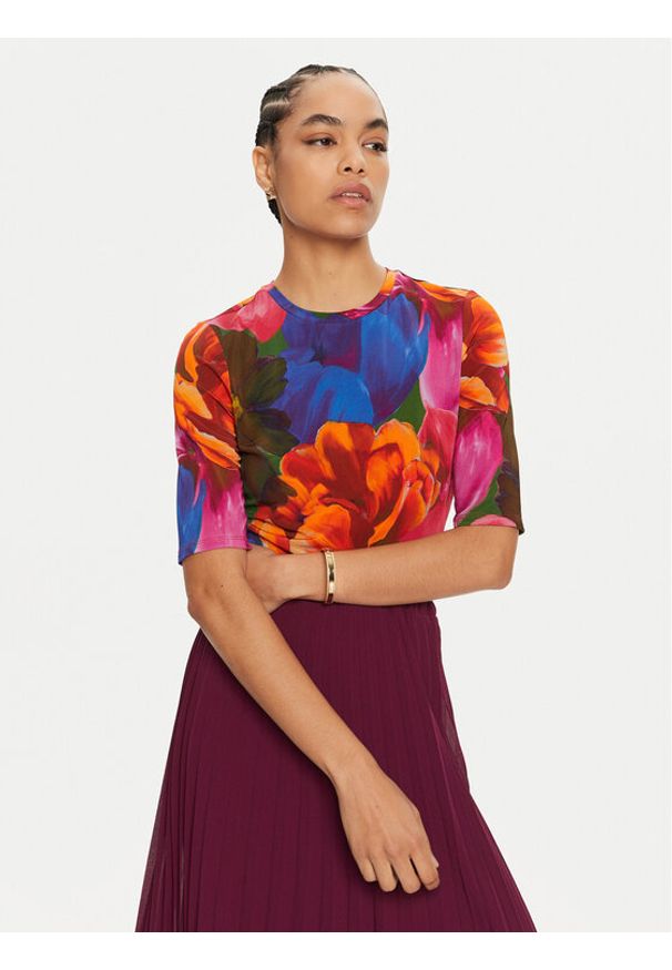 Ted Baker Bluzka Hanabee 276151 Kolorowy Regular Fit. Materiał: wiskoza. Wzór: kolorowy