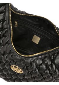 Kazar - Duża torebka na ramię w pikowany wzór. Kolor: czarny. Materiał: skórzane. Rozmiar: duże. Styl: casual. Rodzaj torebki: na ramię #5