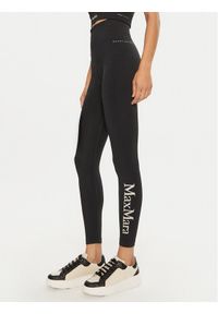 Max Mara Leisure Legginsy Fuoco 2426336048 Czarny Slim Fit. Kolor: czarny. Materiał: syntetyk