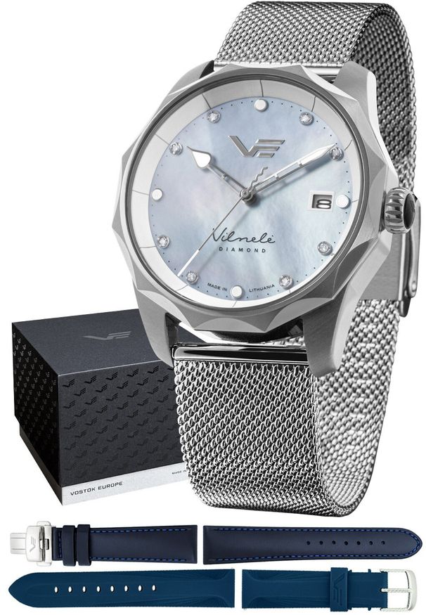 Zegarek damski Vostok Europe VS42-125A755BM srebrny. Kolor: srebrny