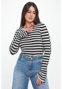 Twinset Milano - Sweter damski w paski TWINSET. Wzór: paski #1