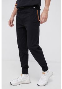 Paul Smith Spodnie bawełniane męskie kolor czarny gładkie. Kolor: czarny. Materiał: bawełna. Wzór: gładki #1