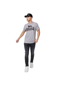 T-shirt o klasycznym kroju Lonsdale Logo. Kolor: szary #1