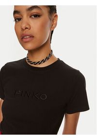 Pinko T-Shirt Start 101752 A227 Czarny Regular Fit. Kolor: czarny. Materiał: bawełna #4