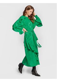 Zadig&Voltaire Sukienka codzienna Ritana WWDR01167 Zielony Regular Fit. Okazja: na co dzień. Kolor: zielony. Materiał: jedwab. Typ sukienki: proste. Styl: casual #2