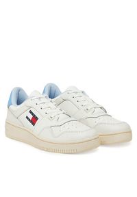 Tommy Jeans Sneakersy Tjw Retro Basket Ess EN0EN02505 Błękitny. Kolor: niebieski. Materiał: skóra #4