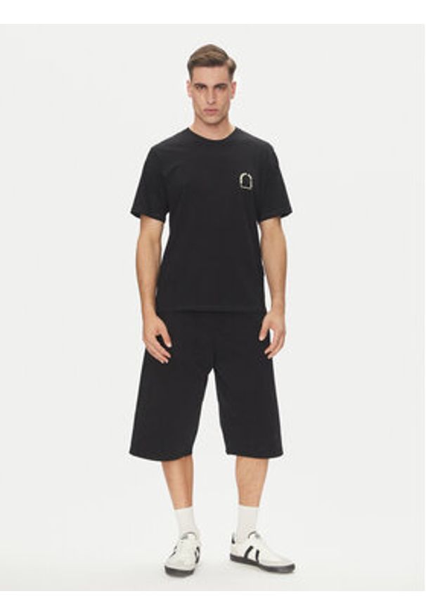 Jack & Jones - Jack&Jones T-Shirt Almeria 12276785 Czarny Relaxed Fit. Kolor: czarny. Materiał: bawełna