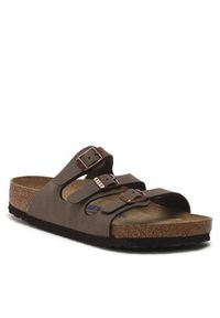 Birkenstock Klapki Florida 0053881 Brązowy. Kolor: brązowy. Materiał: skóra #4