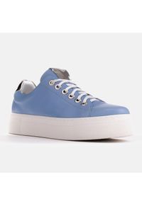Marco Shoes Lekkie sneakersy na grubej podeszwie niebieskie srebrny. Kolor: niebieski, wielokolorowy, srebrny #3