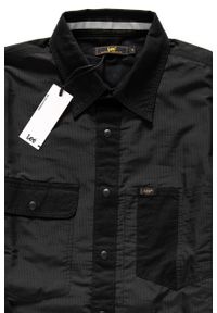Lee - KOSZULA LEE TECHNICAL WHIZZIT SHIRT BLACK L68FUX01 112117107