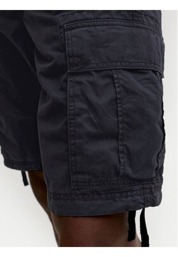 Jack & Jones Szorty materiałowe Cole Frank 12291369 Czarny Regular Fit. Kolor: czarny. Materiał: bawełna