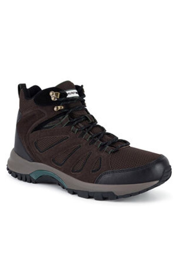 Hunter Trekkingi MASON MID HIKER WP Brązowy. Kolor: brązowy. Materiał: zamsz, skóra. Sport: turystyka piesza