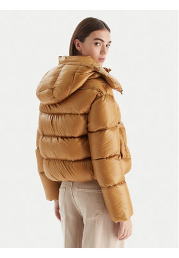 Patrizia Pepe Kurtka puchowa 2O0050/A9M0-B847 Beżowy Regular Fit. Kolor: beżowy. Materiał: syntetyk