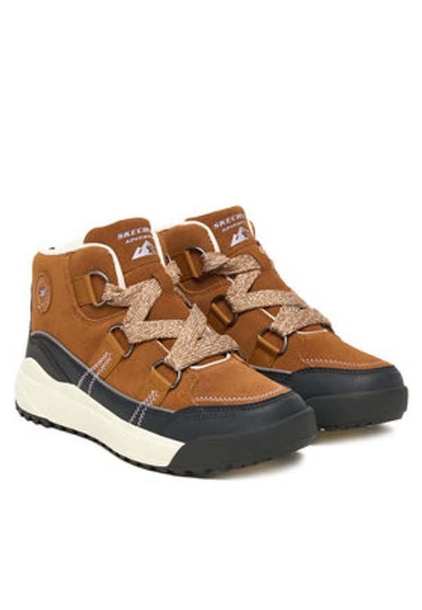 skechers - Skechers Trzewiki Yana 180320/WTBK Brązowy. Kolor: brązowy. Materiał: materiał