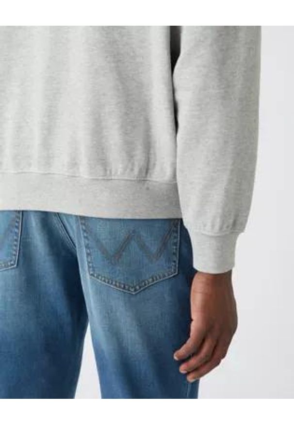 Wrangler - MĘSKA BLUZA WRANGLER WWYG HOODIE MID GREY MEL W6F9H1X37 112141480