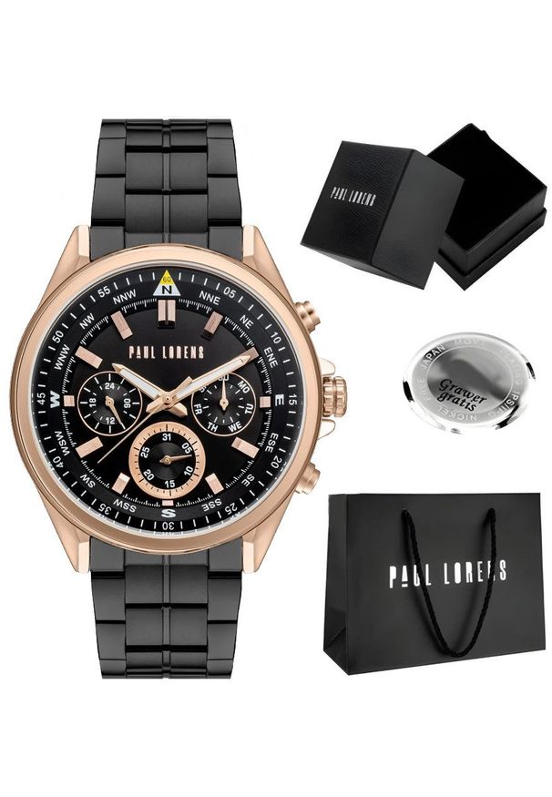 Zegarek męski Paul Lorens - KODARI-1A4 Z GRAWEREM