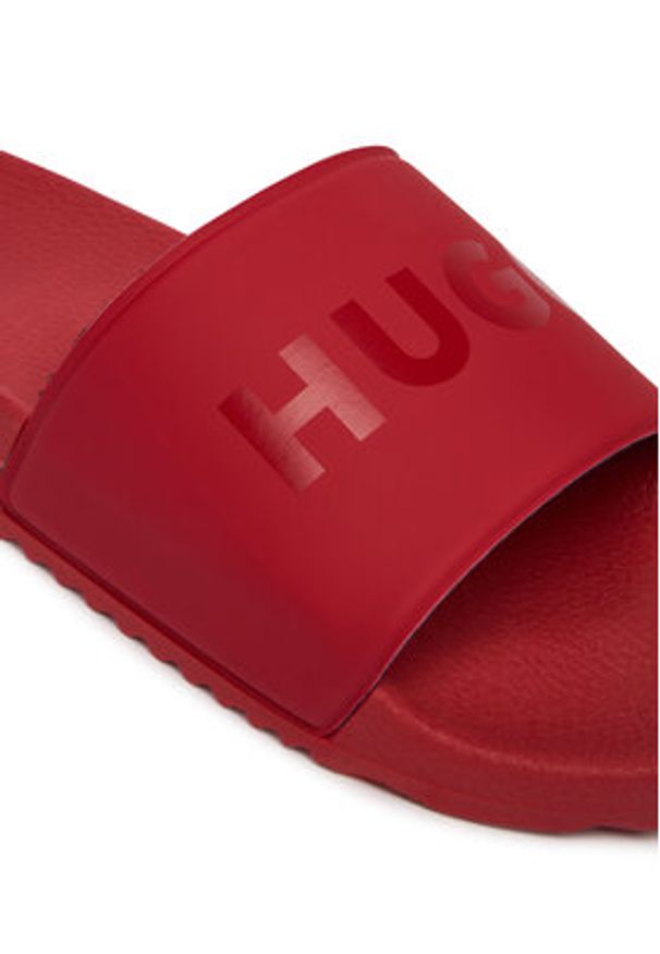 Hugo - HUGO Klapki Timein 50563418 Czerwony. Kolor: czerwony. Materiał: syntetyk