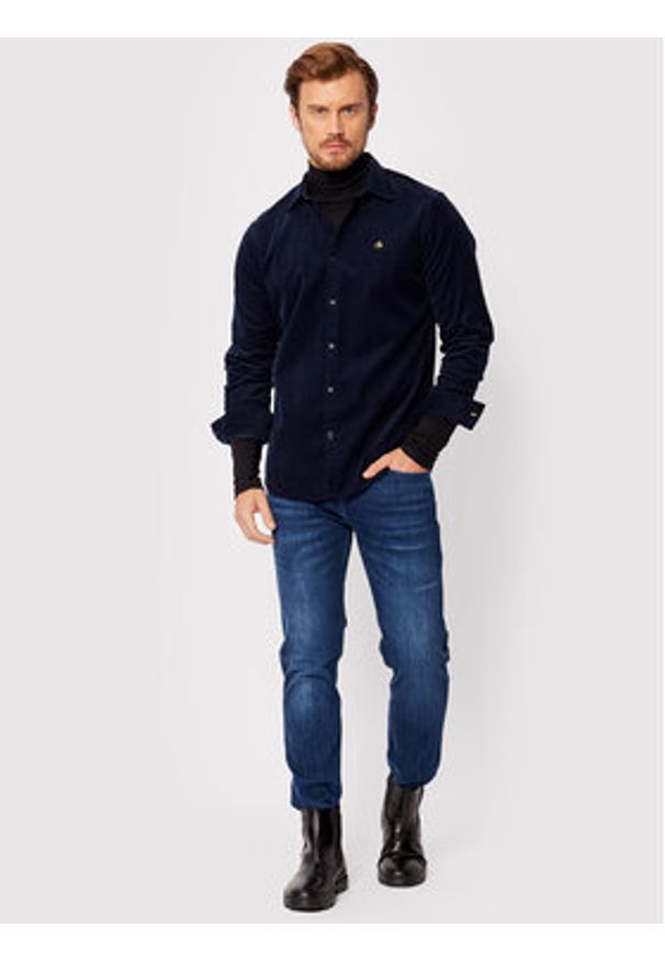 7 FOR ALL MANKIND - 7 For All Mankind Jeansy Luxe Performance JSMXB800LI Granatowy Slim Tapered Fit. Kolor: niebieski