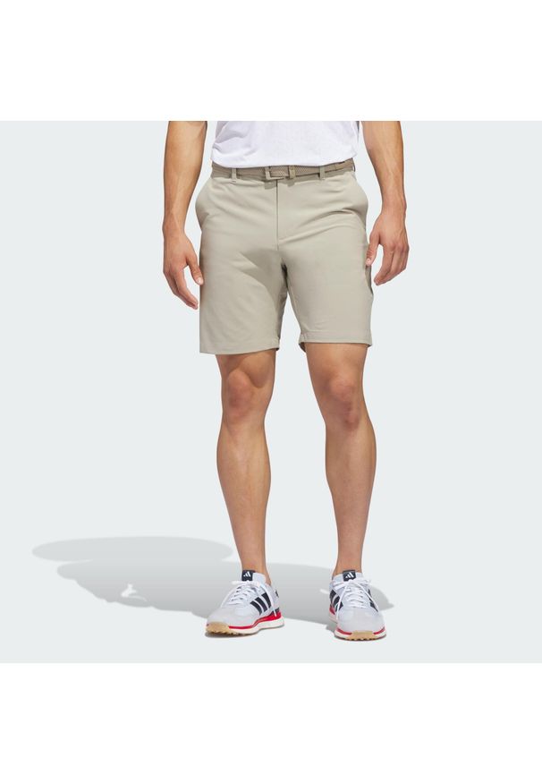 Adidas - Szorty Ultimate365 8.5-Inch Golf. Kolor: beżowy. Materiał: materiał. Sport: golf