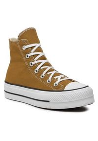 Converse Trampki Chuck Taylor All Star Lift Platform A07210C Brązowy. Kolor: brązowy. Obcas: na platformie #4