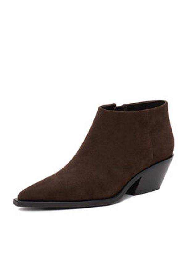 Gino Rossi Botki EO-VITA-1772 Brązowy. Kolor: brązowy. Materiał: zamsz, skóra