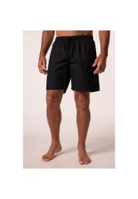 JAY-PI - Męskie Kąpielówki moda plażowa elastyczny pas kieszeń cargo do rozm. 8XL. Kolekcja: plus size. Kolor: czarny. Materiał: poliester, materiał