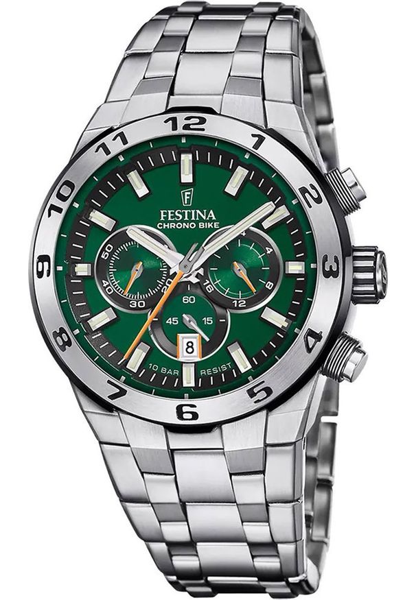 Zegarek Festina Zegarek męski Festina F20670-2 srebrny. Kolor: srebrny