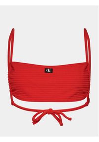 Calvin Klein Swimwear Góra od bikini KW0KW02467 Czerwony. Kolor: czerwony. Materiał: syntetyk #5