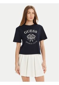 Guess T-Shirt V5GI04 I3Z14 Granatowy Regular Fit. Kolor: niebieski. Materiał: bawełna #1