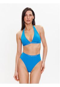 TOMMY HILFIGER - Tommy Hilfiger Góra od bikini UW0UW04139 Błękitny. Kolor: niebieski. Materiał: syntetyk