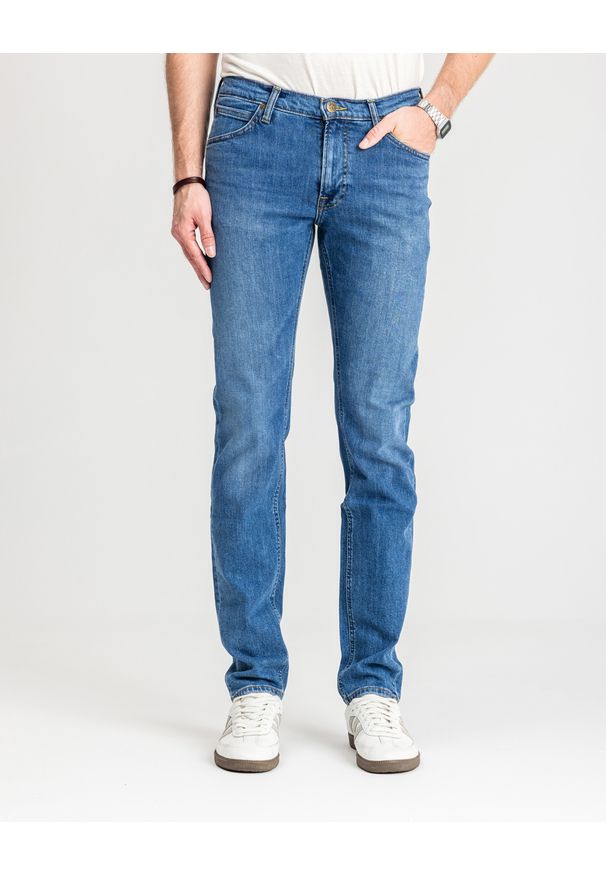 Lee - LEE DAREN ZIP FLY MĘSKIE SPODNIE JEANSOWE JEANSY DŻINSY DARK FREEPORT L707PXGQ 112140688. Okazja: na co dzień. Długość: długie. Styl: casual, klasyczny, sportowy, wizytowy